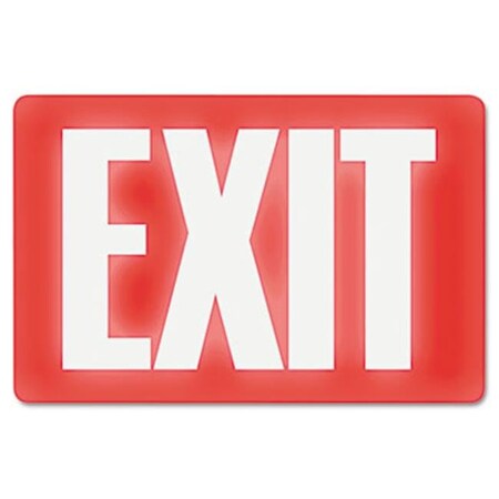 Us Stamp & Sign Us Stamp 4792 Glow In The Dark Sign 8 x 12 Red Glow Exit 4792